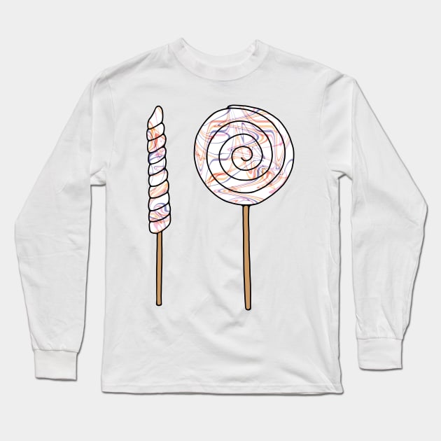 Lollipop Set Long Sleeve T-Shirt by murialbezanson